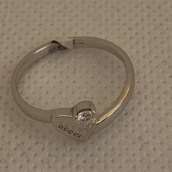 Gucci Ring 18k white gold Sz 6.5 - Picture 1 of 5
